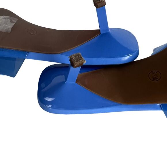 Calvin Klein Women's Blue Padded Graya Square Toe Kitten Heel Slip Sz 6.5 - Picture 8 of 9